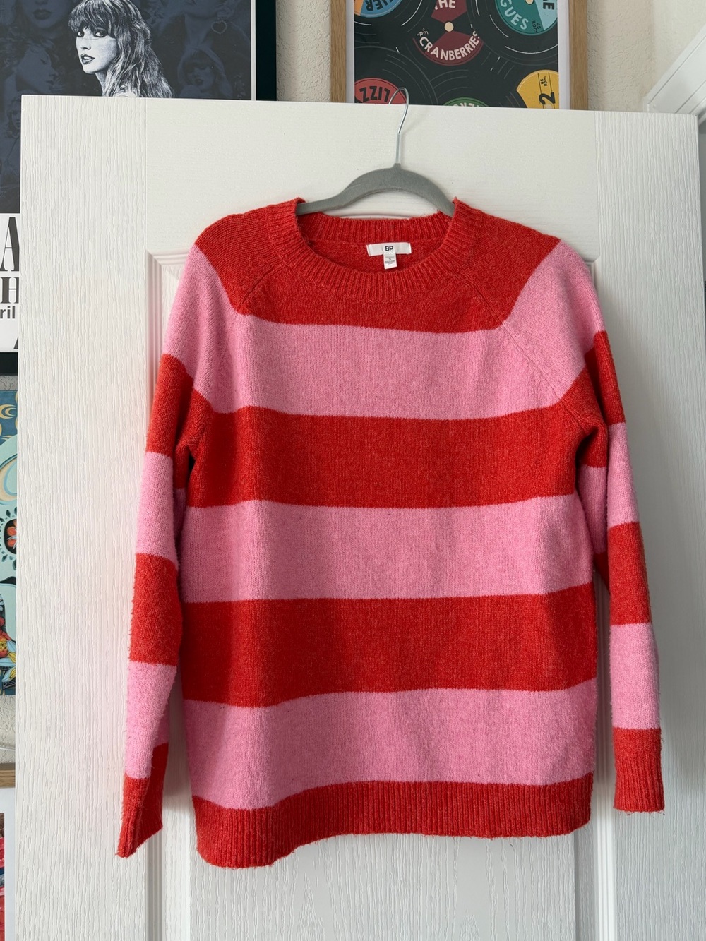 BP. Pink Stripe Sweater Small